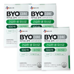 BYO 코어 건강한 생유산균 100억 30개입 45g 2개
